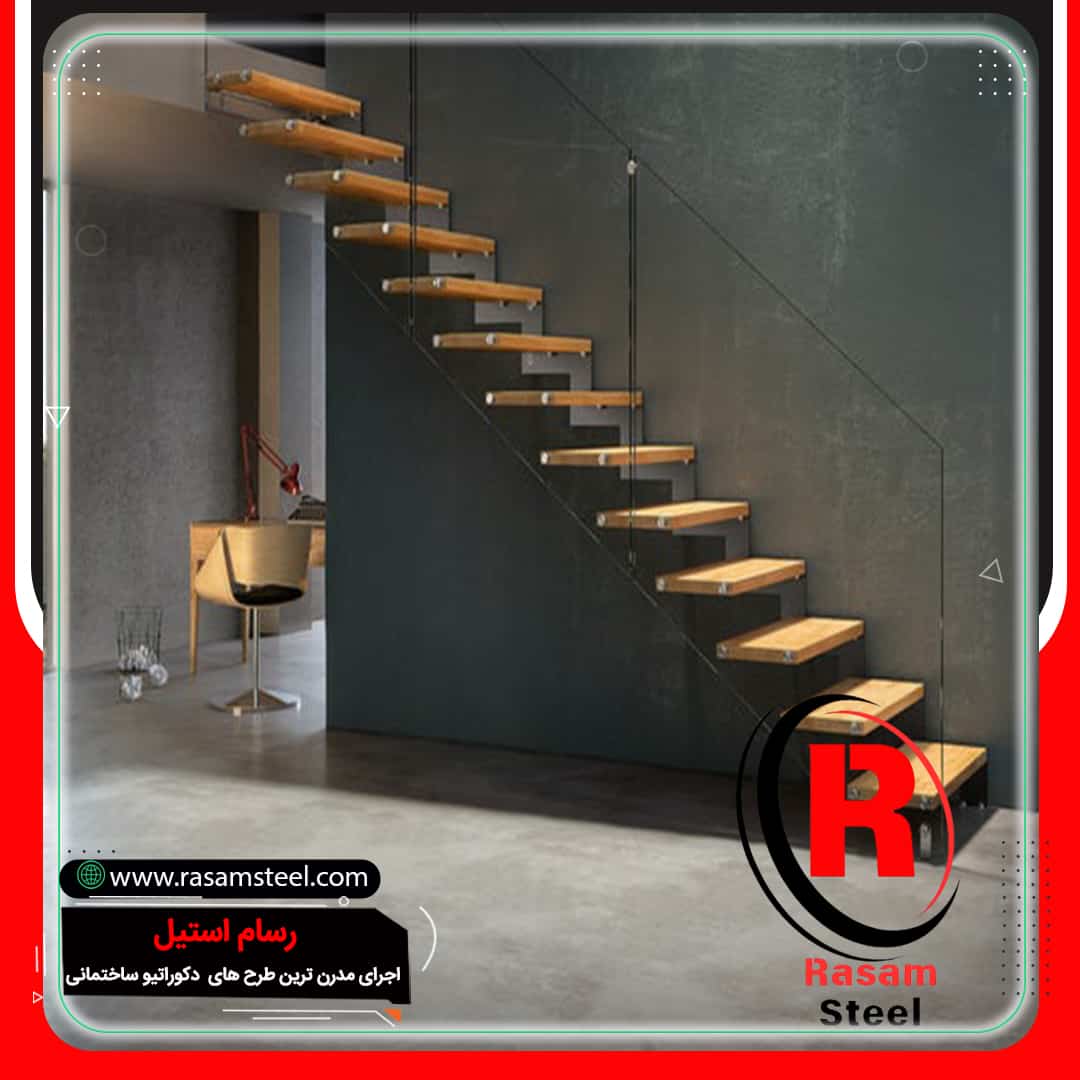 راه پله معلق چوبی قیمت تهران