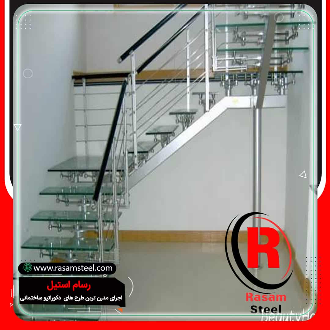 راه پله شیشه ای دوبلکس