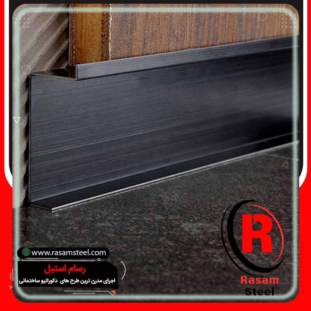 اجرای قرنیز استیل مشکی