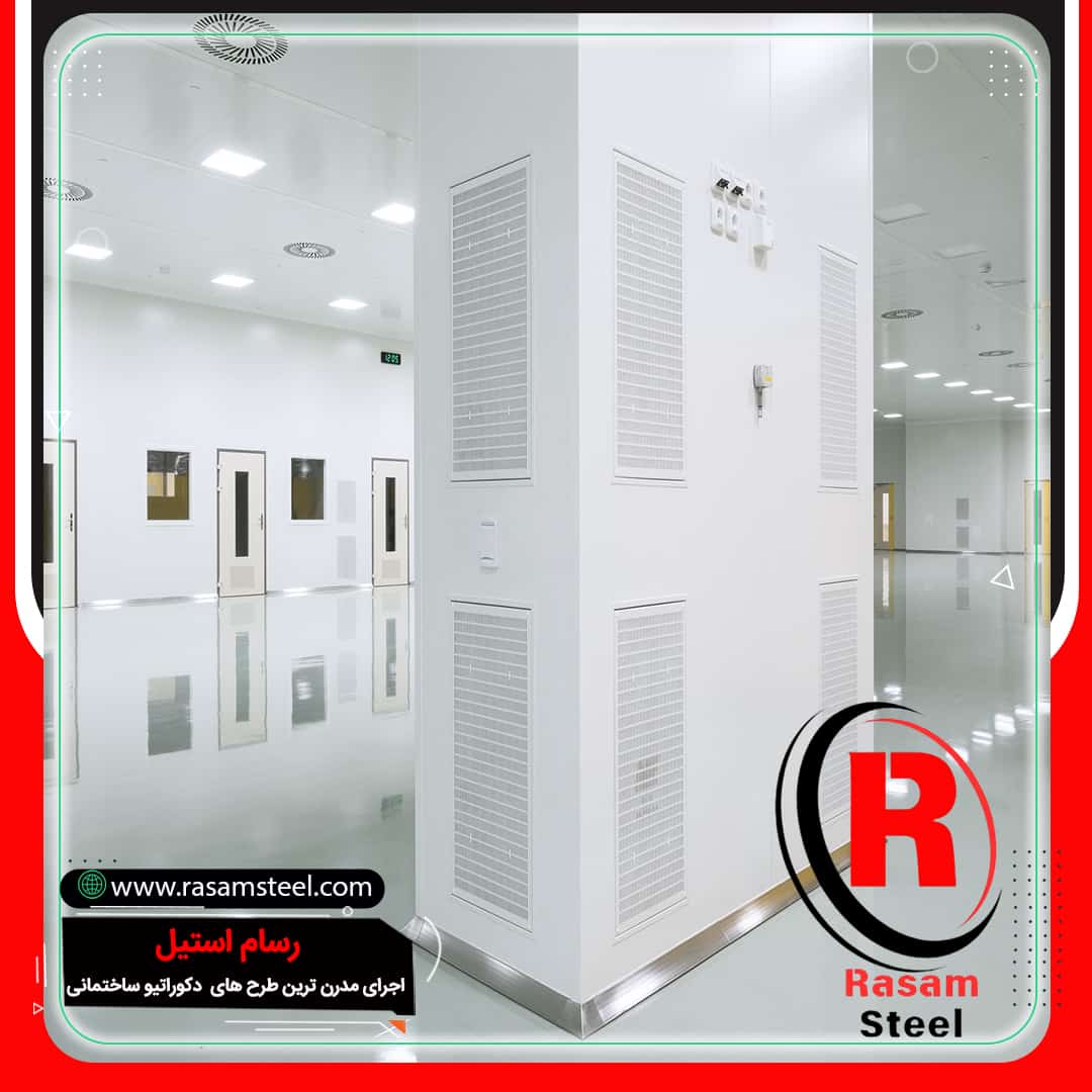 قیمت اجرای قرنیز استیل نقره ای دیوار