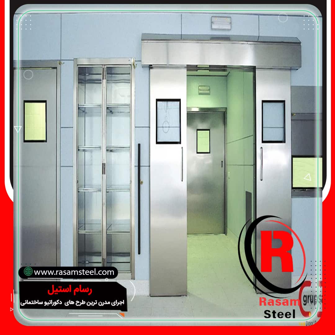 ساخت و تولید روکش استیل درب آسانسور