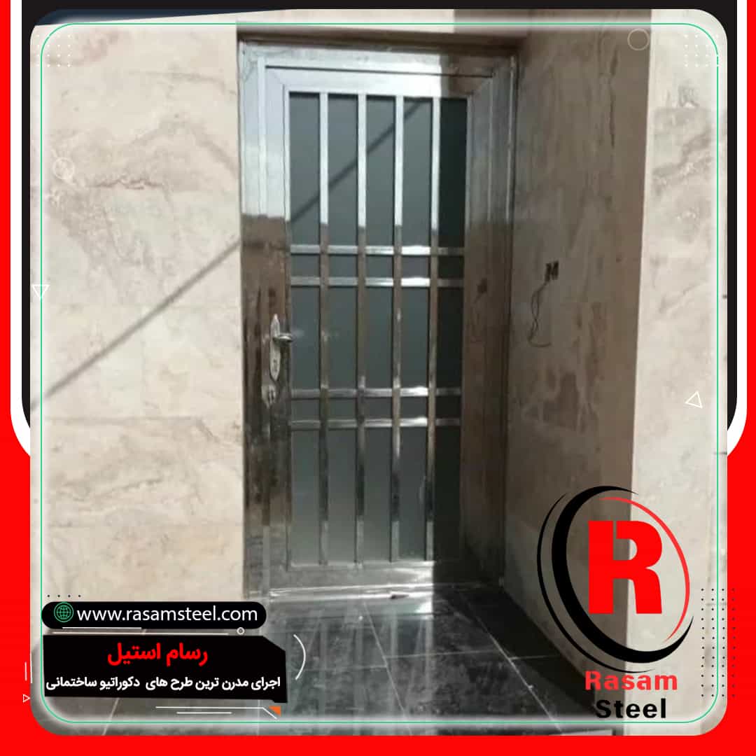 درب استیل تک لنگه ورودی