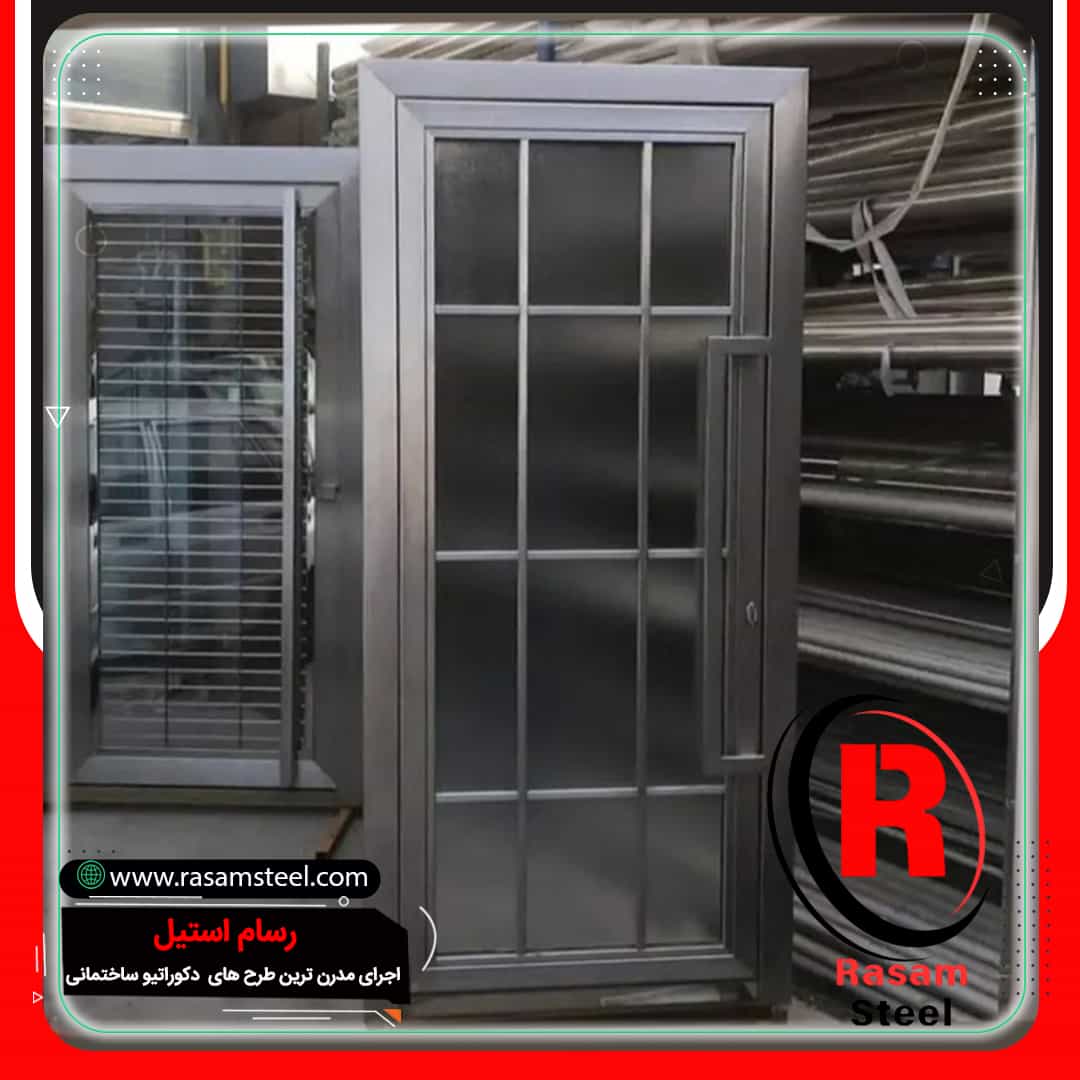 مراحل ساخت درب استیل ورودی ساختمان