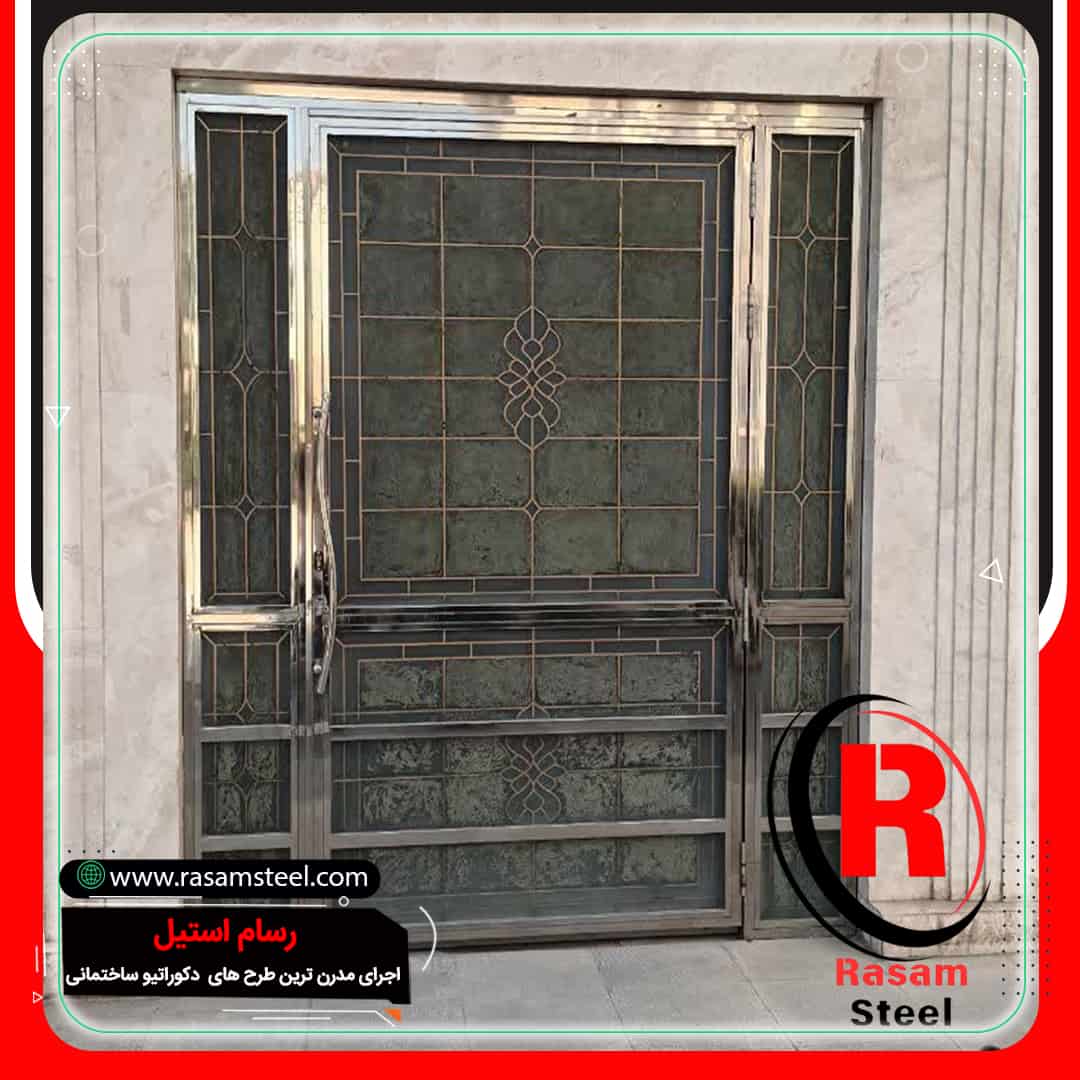 درب استیل ورودی — پروژه رسام استیل