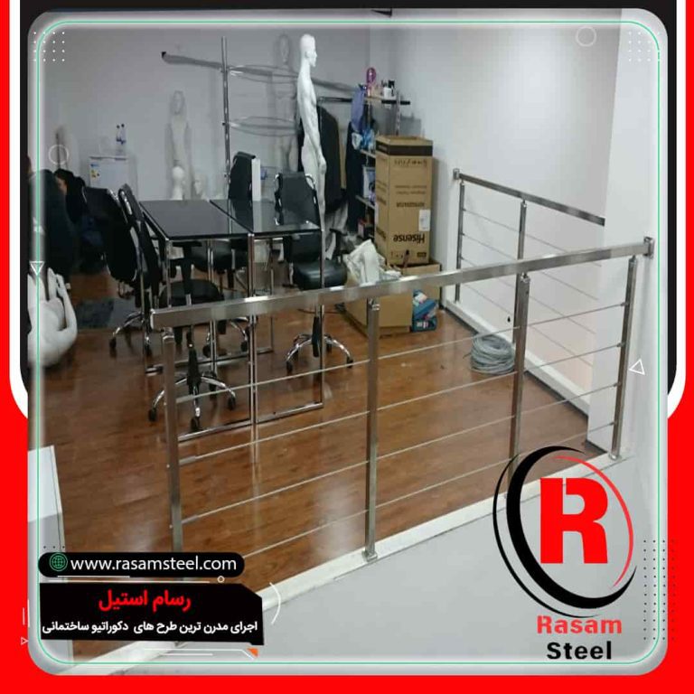 پروژه اجرای نرده سیم بکسلی استیل بالکن