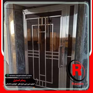 قیمت اجرای درب استیل شیشه ای ووردی