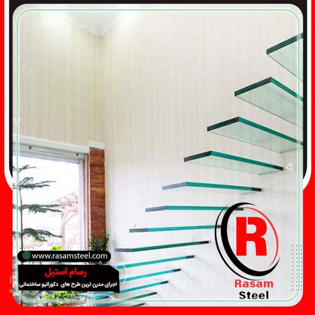قیمت هر کف پله شیشه ای
