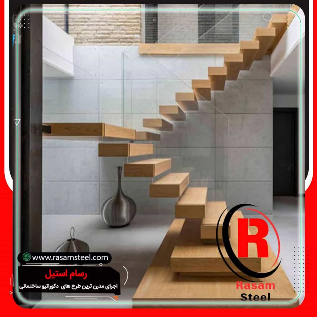 راه پله معلق – پله معلق (پله شناور) – قیمت پله معلق