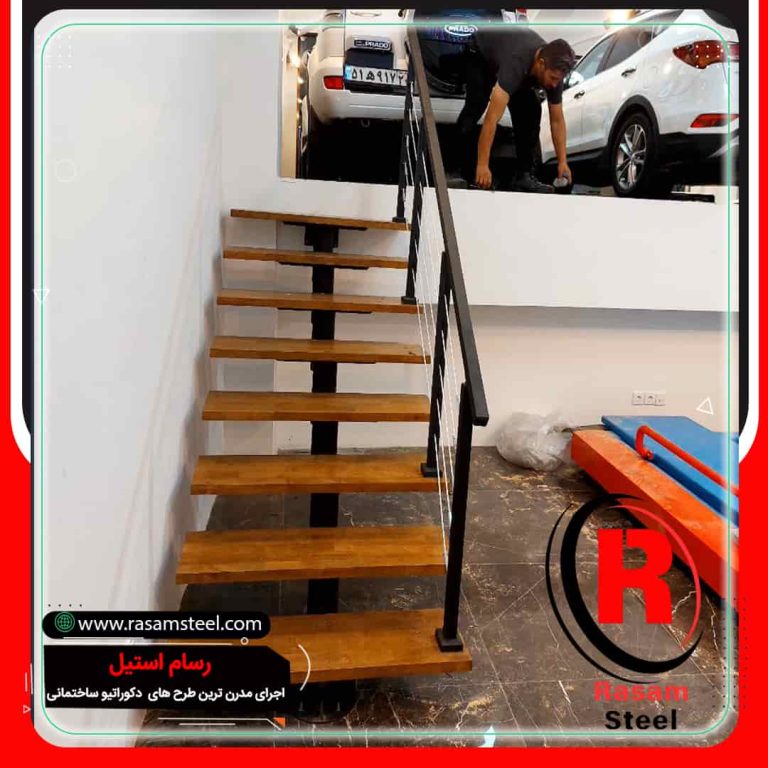 پروژه ساخت راه پلله استیل مغازه