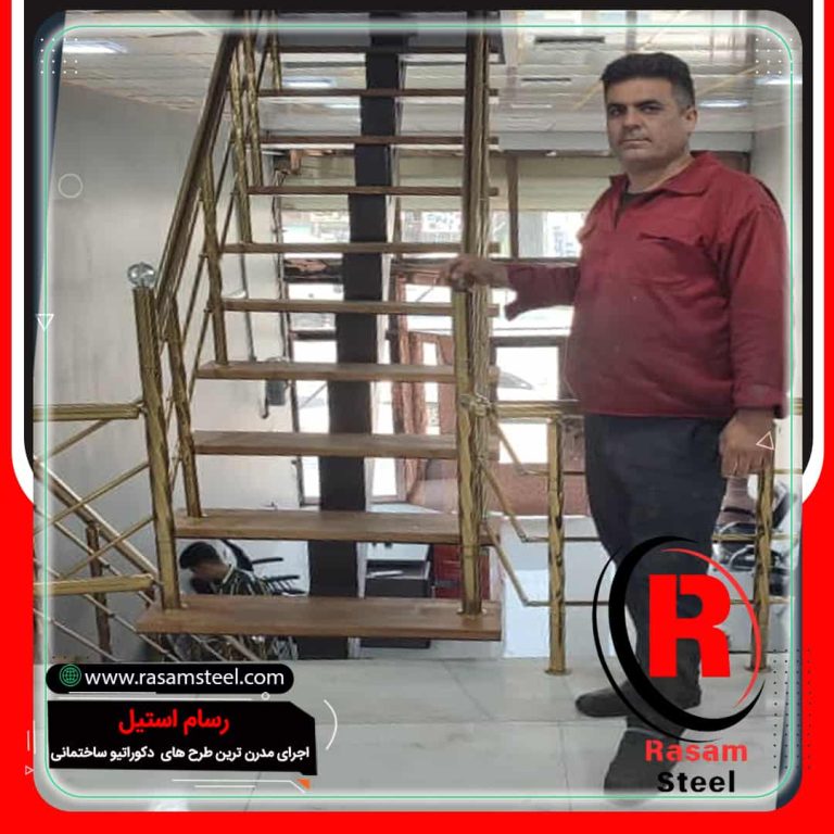 پروژه ساخت راه پله تک محور وسط