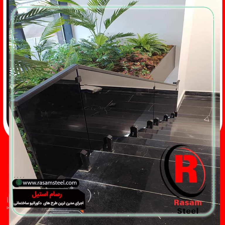 پروژه ساخت نرده شیشه ای ویلایی