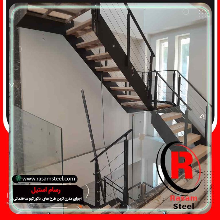 پروژه ساخت راه پله تک محور فلزی
