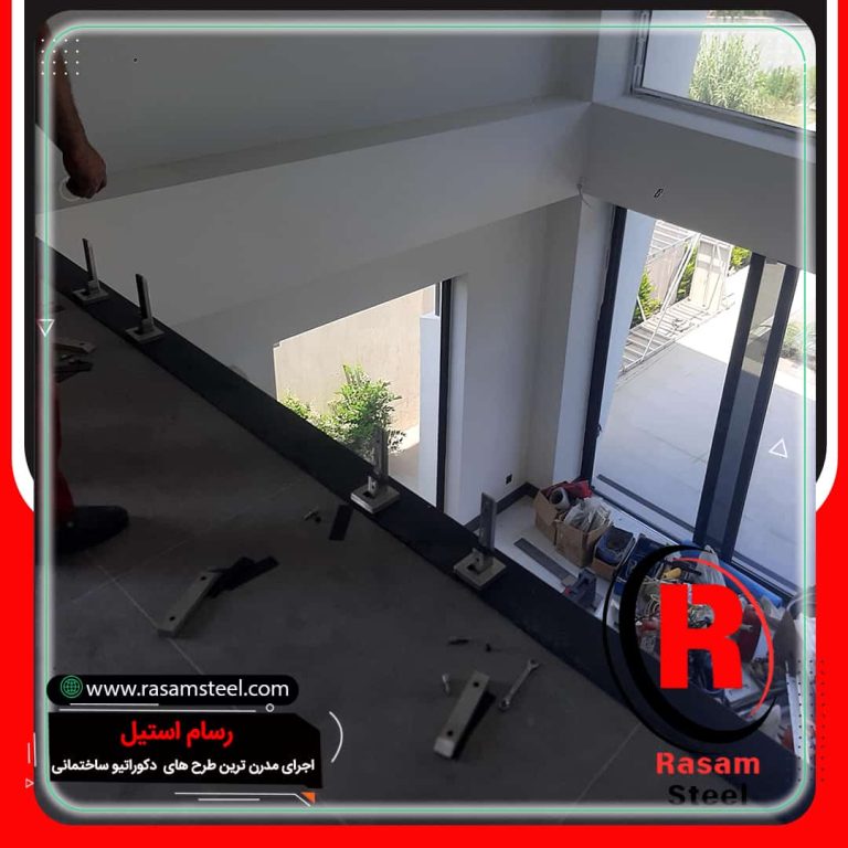 پروژه ساخت نرده شیشه ای اسپیگات