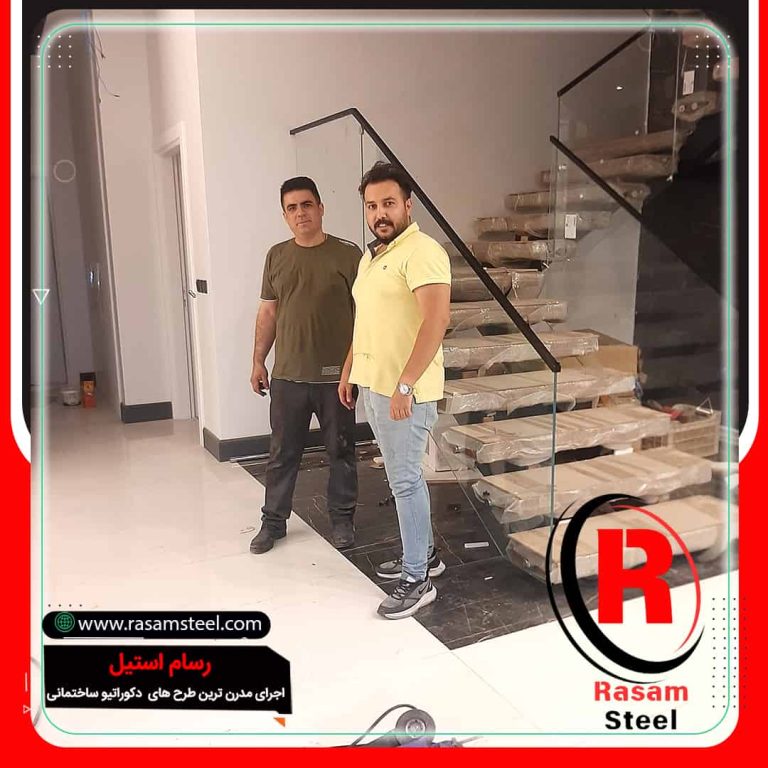 پروژه ساخت نرده شیشه ای فیکس پوینت