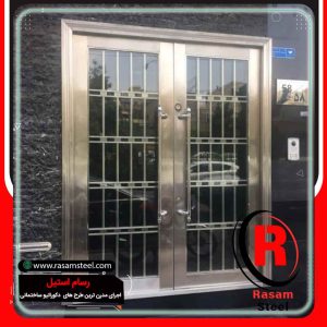 پروژه ساخت درب استیل ورودی مجتمع تجاری