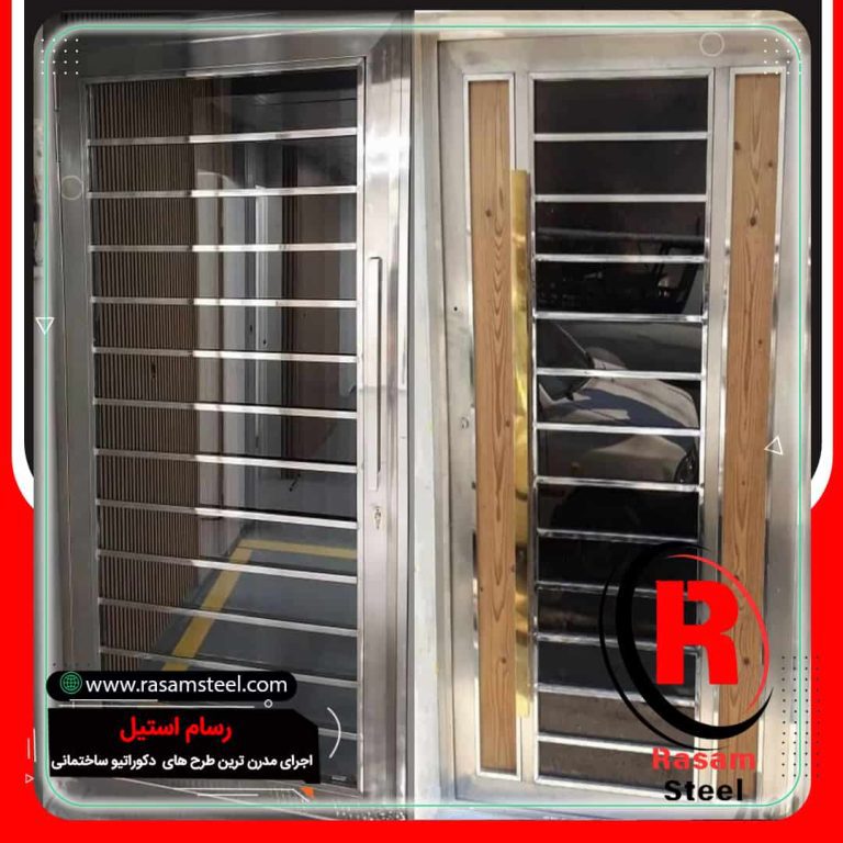 10- درب استیل ورودی مغازه 10 10- درب استیل ورودی مغازه درب استیل ورودی پروژه ساخت درب استیل مغازه تک لنگه