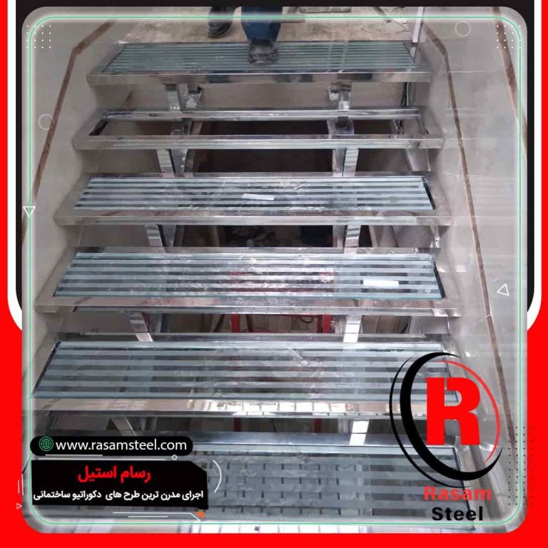 پروژه ساخت راه پلله استیل مغازه
