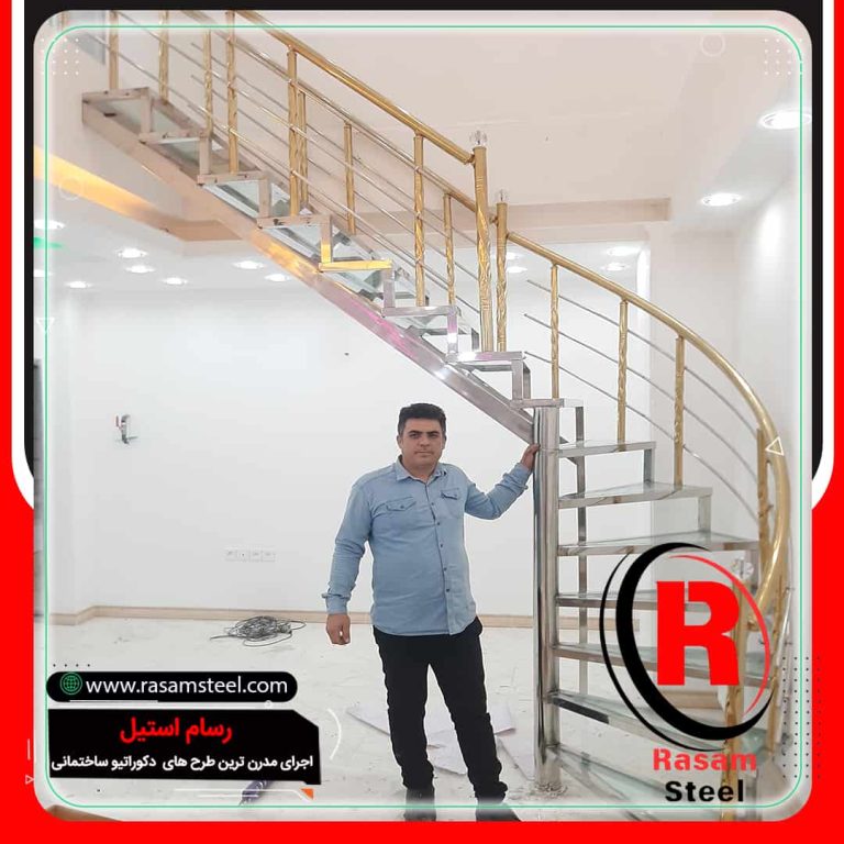 پروژه ساخت راه پلله استیل مغازه