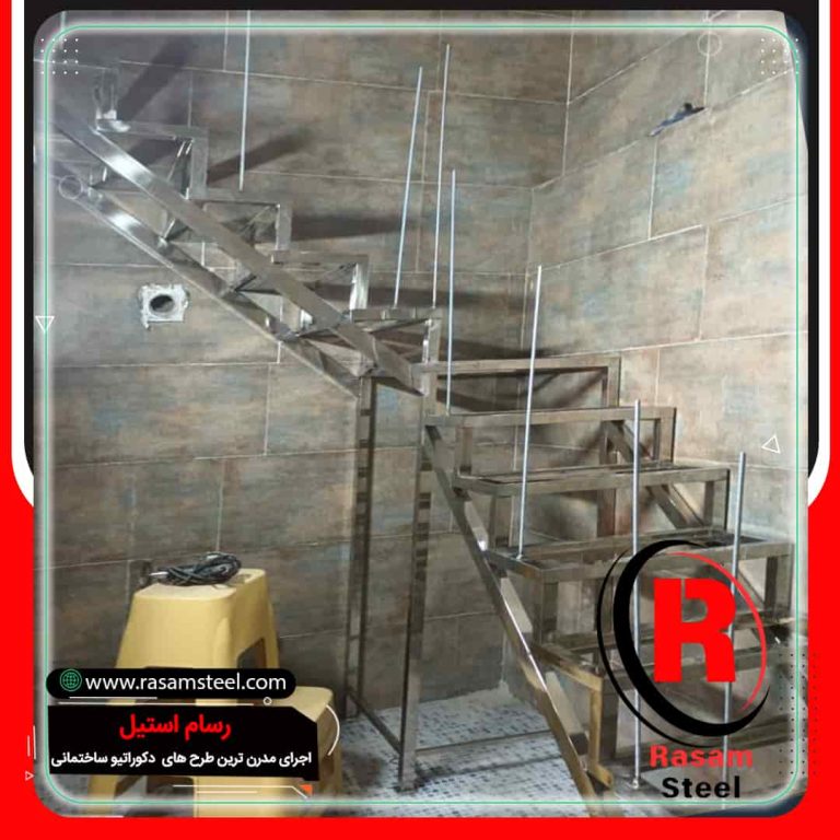 پروژه ساخت راه پلله استیل مغازه