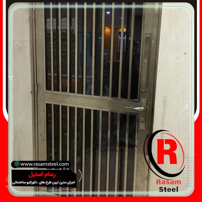اجرای درب استیل ورودی ورزشگاه