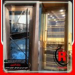 ساخت و اجرای درب استیل طلایی مغازه تهران