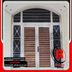 ساخت درب ورودی استیل و چوب