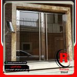 اجرای درب استیل شیشه ای ورودی