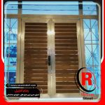 قیمت اجرای درب ورودی استیل و چوب