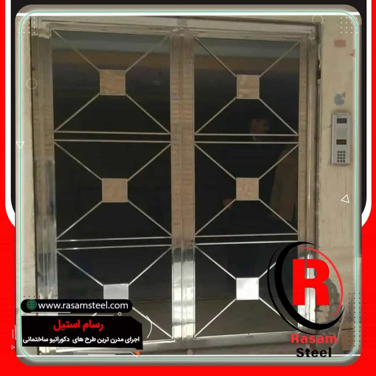 درب استیل و شیشه ورودی مجتمع اداری