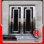 درب استیل و شیشه ورودی تالار