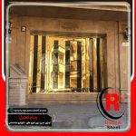 درب روکش استیل طلایی قیمت