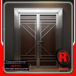 درب استیل و چوب