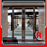 درب استیل و شیشه ورودی فروشگاه