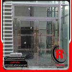 ساخت درب استیل ورودی فروشگاه