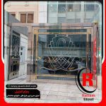 ساخت درب استیل ورودی پارکینگ