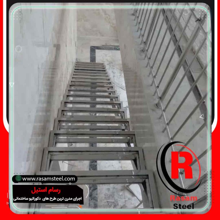 اجرای راه پله استیل مشهد