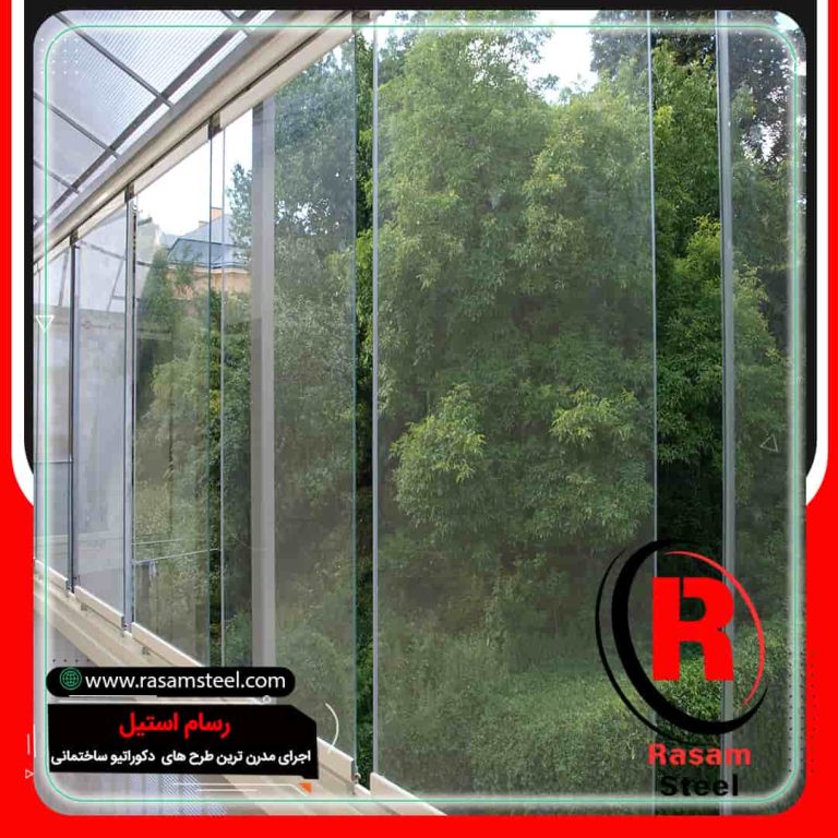 اجرای تراس شیشه ای