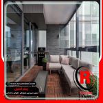 اجرای بالکن شیشه ای ریلی تهران