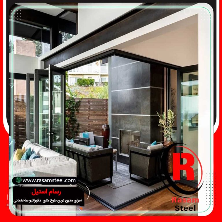 شیشه بالکنی جمع شونده