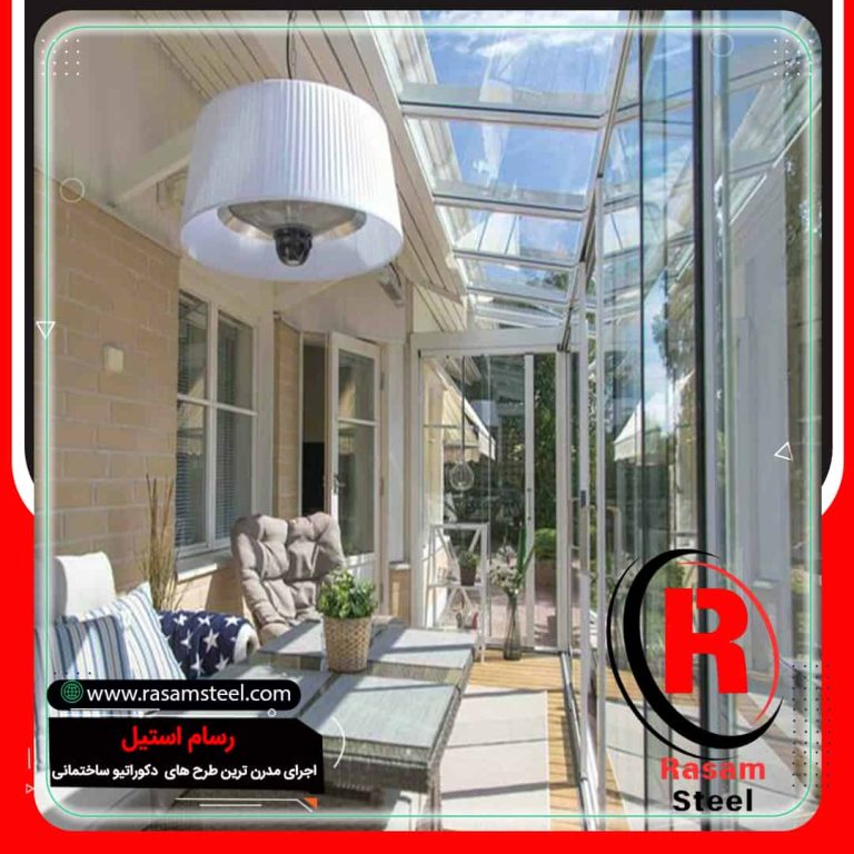 قیمت شیشه بالکن ریلی تاشو