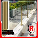 قیمت اجرای نرده استیل شیشه خور تراس