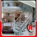 راه پله استیل و شیشه ای قیمت