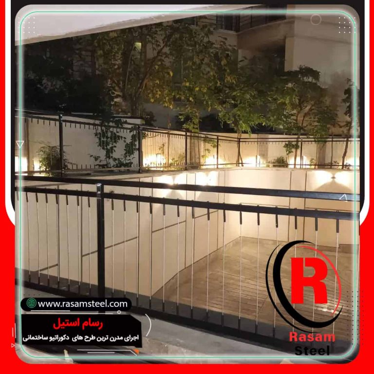 نرده استیل کابلی شیک تهران