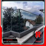 نرده شیشه ای اکسپوز پشت بام