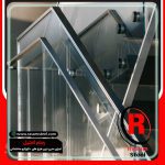 نرده شیشه ای راه پله قیمت ساخت