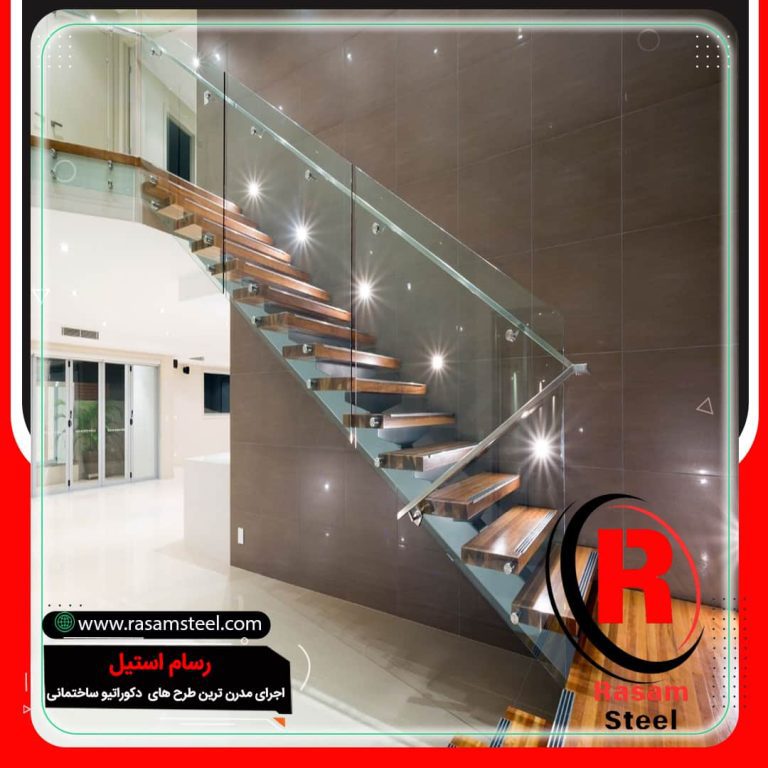قیمت ساخت نرده شیشه ای راه پله تهران