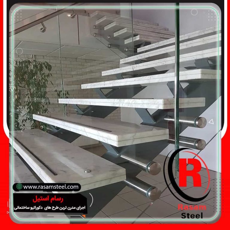 اجرای نرده شیشه ای فیکس پوینت