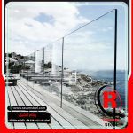 جان پناه شیشه ای تراس