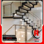 اجرای نرده سیم بکسلی استیل