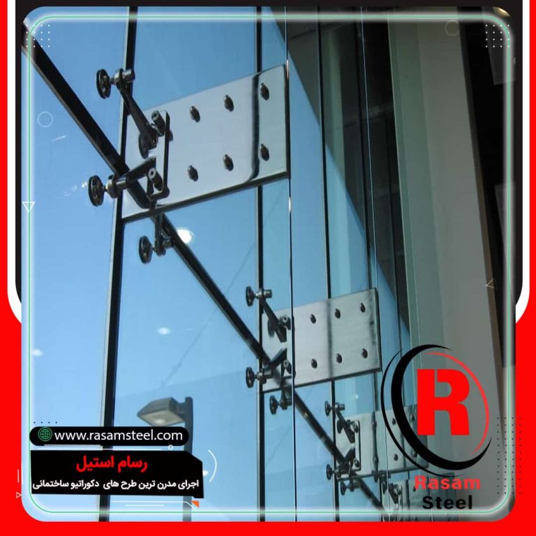 نصب و اجرای نمای شیشه ای اسپایدر